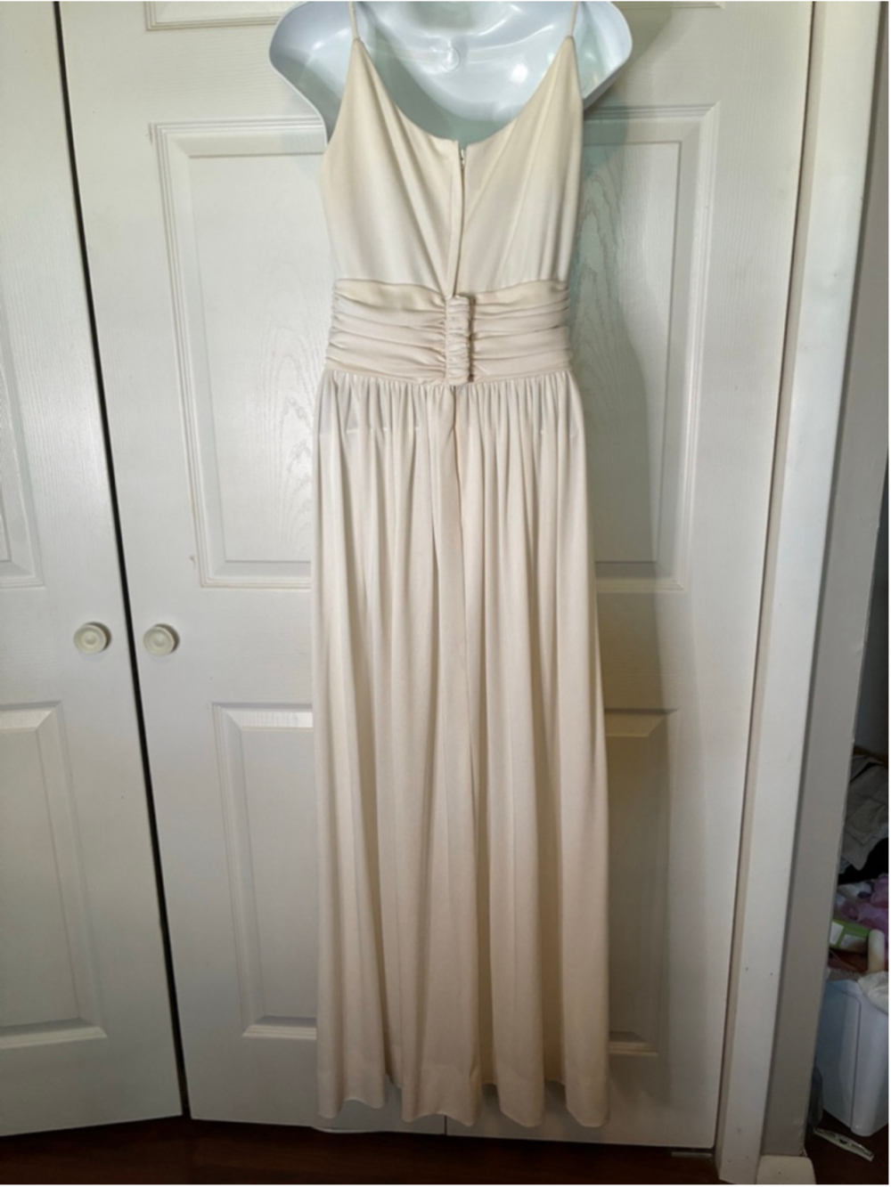 Women's Romantica by Victor Costa White Maxi Dress - Picture 5 of 7